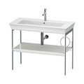 Консоль підлогова 98,4 см, полотенцесушитель праворуч, Duravit White Tulip, білий матовий (WT4544R3636) Duravit Консоль