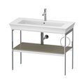Консоль підлогова 98,4 см, полотенцесушитель праворуч, Duravit White Tulip, сірий камінь (WT4544RH2H2) Duravit Консоль