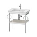 Консоль підлогова 68,4 см 2 рушникосушки, Duravit White Tulip, білий сатиновий матовий (WT4546B3939) Duravit Консоль