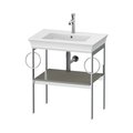 Консоль напольная 68,4 см 2 полотенцесушителя, Duravit White Tulip, серый камень матовый (WT4546B9292) Duravit Консоль