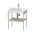 Консоль підлогова 68,4 см 2 рушникосушки, Duravit White Tulip, сіро-коричневий (WT4546BH3H3) Duravit Консоль