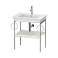Консоль підлогова 68,4 см 2 рушникосушки, Duravit White Tulip, скандинавський білий (WT4546BH4H4) Duravit Консоль
