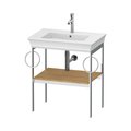 Консоль напольная 68,4 см 2 полотенцесушителя, Duravit White Tulip, дуб натуральный (WT4546BH5H5) Duravit Консоль