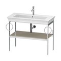 Консоль напольная 98,4 см 2 полотенцесушителя, Duravit White Tulip, серо-коричневый матовый (WT4547B6060) Duravit Консоль