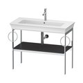 Консоль напольная 98,4 см 2 полотенцесушителя, Duravit White Tulip, графит матовый (WT4547B5858) Duravit Консоль