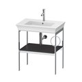 Консоль напольная 68,4 см, полотенцесушитель справа, Duravit White Tulip, графит матовый (WT4543R5858) Duravit Консоль