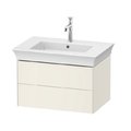 Тумба подвесная под раковину с 2-мя ящиками, 68,4 см Duravit White Tulip, скандинавский белый (WT43410H4H4) Duravit Тумбы