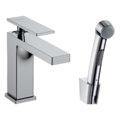 Смеситель для раковины с гигиенической лейкой Hansgrohe Tecturis E, хром (73210000) Для раковины Хром