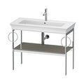 Консоль напольная 98,4 см 2 полотенцесушителя, Duravit White Tulip, серый камень матовый (WT4547B9292) Duravit Консоль
