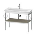 Консоль підлогова 98,4 см 2 рушникосушки, Duravit White Tulip, сірий камінь (WT4547BH2H2) Duravit Консоль