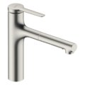 Смеситель для кухни с выдвижным изливом Hansgrohe Zesis M33 160, нержавеющая сталь (74822800) Для кухни Нержавеющая сталь