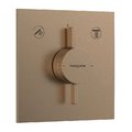 Змішувач прихованого монтажу для душу Hansgrohe DuoTurn E, бронза (75417140) Для душа Бронза