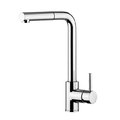 Смеситель для кухни с выдвижным изливом Quadro Design Brass, хром (269 CR) Для кухни Хром