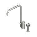 Змішувач для кухні з висувним виливом Quadro Design Inox, нерж. сталь (136 + DC055.2 AS) Для кухні Нерж. сталь