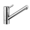 Смеситель для кухни с поворотным изливом Quadro Design Brass, хром (293KG/1 CR) Для кухни Хром