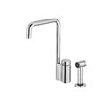 Змішувач для кухні з висувним ручним душем Quadro Design Brass, хром (95 + DC039. 2 CR) Для кухні Хром