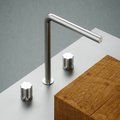 Смеситель для раковины с поворотным изливом Quadro Design Modo, нерж. сталь (17 08V AS) Для раковины Нерж. сталь
