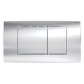 Клавиша смыва Geberit Twinline30, хром глянцевый (115.899.KH.1) Механическая Для унитазов Механическая