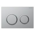 Клавиша смыва Geberit Omega20, хром матовый (115.085.JQ.1) Механическая Для унитазов Механическая