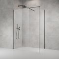 Душевая перегородка Radaway Modo New Brushed GunMetal III 160x115 см (389164-92-01+389115-92-01+389000-92) walk-in Прозрачное