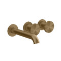 Смеситель для ванны 171 мм настенный Gessi Origini, матовая латунь (66042-727) Для ванны Матовая латунь