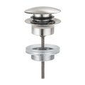 Донный клапан Grohe, суперсталь (65807DC0) Push-open Для раковин 
