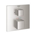 Термостатичний змішувач на 2 споживача Grohe Grohtherm Cube, суперсталь (24155dc0) Для ванни, Для душа Нерж. сталь