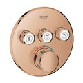 Термостат для вбудованого монтажу на 3 споживача Grohe Grohtherm SmartControl, теплий Захід (29121da0) Для ванни, Для душа Мідь