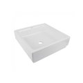 Раковина накладная 40 см Grohe Cube Ceramic, белый (3948200H) На столешницу Квадратные