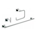 Набор аксессуаров для ванной комнаты Grohe Essentials Cube, хром (40777001) Бумагодержатели, Крючки для халатов и полотенец, Полотенцедержатели Grohe