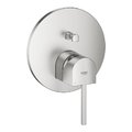 Смеситель с переключателем на 2 положения Grohe Plus, суперсталь (24060DC3) Для ванны, Для душа Нерж. сталь