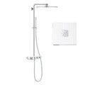 Душевая система с термостатом Grohe Euphoria SmartControl System 310 Cube Duo, белый (26508LS0) Душевые стойки Белый