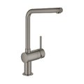 Смеситель однорычажный для мойки Grohe Minta, графит темный матовый (31375AL0) Для кухни Графит матовый