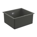 Кухонная мойка 45,7х40,6 см Grohe K700U, серый гранит (31653AT0) Накладные, Под столешницу Прямоугольные Серый гранит