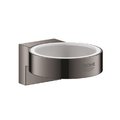 Тримач для склянки / дозатора рідкого мила Grohe Selection, графіт Темний (41027a00) Мильниці, Склянки для зубних щіток, Тримачі для аксесуарів Grohe