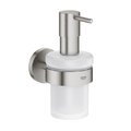 Дозатор жидкого мыла с настенным держателем Grohe Essentials, суперсталь (40448DC1) Дозаторы жидкого мыла Grohe