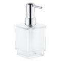 Дозатор для рідкого мила Grohe Selection Cube, хром / матове скло (40805000) Дозатори рідкого мила Grohe
