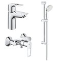 Набор смесителей для ванны с душевым гарнитуром Grohe BauLoop, хром (UA123220S0) 