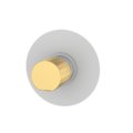 Смеситель для душа GRB Aura, белый/золото матовый (75115717) Для ванны, Для душа Белый/золото матовый