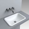 Раковина встраиваемая Fancy Marble Aileen 550, белый матовый (3805103) Встраиваемые сверху Прямоугольные
