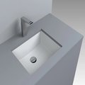 Раковина встраиваемая Fancy Marble Lester 405, белый (8704101) Встраиваемые снизу Прямоугольные