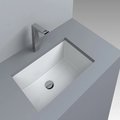 Раковина встраиваемая Fancy Marble Lester 505, белый (8705101) Встраиваемые снизу Прямоугольные