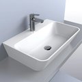 Раковина накладная Fancy Marble Lewi 610, белый матовый (8806103) На столешницу Прямоугольные