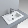 Раковина вбудована Fancy Marble Annabelle 600, білий (4006101) Вбудовувані зверху 