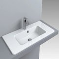 Раковина встраиваемая Fancy Marble Annabelle 800, белый матовый (4008103) Встраиваемые сверху Прямоугольные