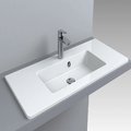 Раковина встраиваемая Fancy Marble Annabelle 900, белый матовый (4009103) Встраиваемые сверху Прямоугольные