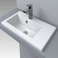 Раковина вбудована Fancy Marble Josefine Slim 700L, білий (5507201) Вбудовувані зверху 
