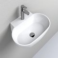 Раковина подвесная Fancy Marble Ruff 550, белый матовый (9406103) Подвесные Овальные