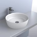 Раковина накладная Fancy Marble Silvia 400, белый матовый (9204103) На столешницу Круглые