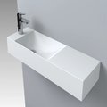 Раковина подвесная Fancy Marble Trill 800L, белый (8708301) Подвесные Прямоугольные